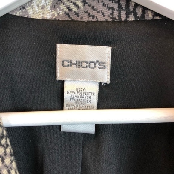 Chico's Snake Skin Button Down Jacket - Picture 4 of 6